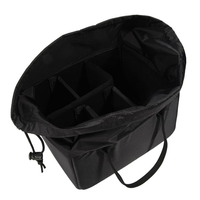 Sac d'Insertion pour Appareil Photo Étui pour Appareil Photo Insert Multifonction Antichoc Extérieur Protecteur Noir