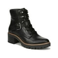 thumbnail image 1 of Naturalizer Womens Tia Leather Buckle Lace-Up Boot Black 8 Medium (B,M), 1 of 4