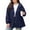 Dark Blue, variant on Caywon Women's Waterproof Windproof Outdoor Sports Top Mountaineering Hooded Jacket Windbreaker Coat Packable Raincoat Windbreaker Coat with Hood