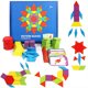 thumbnail image 1 of Juego de bloques de piezas para niños, rompecabezas con forma geométrica, clásico, educativo, Montessori, Tangram, 155, 1 of 4