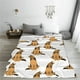 thumbnail image 5 of Fotbe German Shepherd Dog Manta de Franela Acolchonada con Estampado, Súper Suave y Esponjosa, Extra Grande para Sofá, Cama, Uso Todo el Año-60"x50", 5 of 7