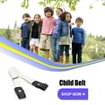 thumbnail image 5 of Sonducket Cinturón sin hebilla Suministros de armario para niños Niñas a cuadros morados y negros Cinturones blanco Sonducket AP008680-18, 5 of 5