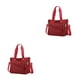 thumbnail image 2 of Bolso tote de nailon duradero Minnieouse para mujer impermeable Vino rojo, 2 of 6