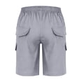 thumbnail image 2 of CYRBOKO Boys' Cargo Shorts, Casual Gift Pockets-Baggy Elastic Waist Summer Shorts Gray Size 4-5 T, 2 of 6