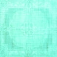 thumbnail image 1 of Ahgly Company Indoor Square Persian Turquoise Blue Traditional Area Rugs, 8' Square, 1 of 4