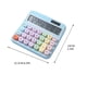 thumbnail image 3 of Calculadora mecánica, calculadora bonita con pantalla de 12 dígitos para uso diario y de oficina, calculadora vintage estilo máquina de escribir con energía solar y batería., 3 of 3