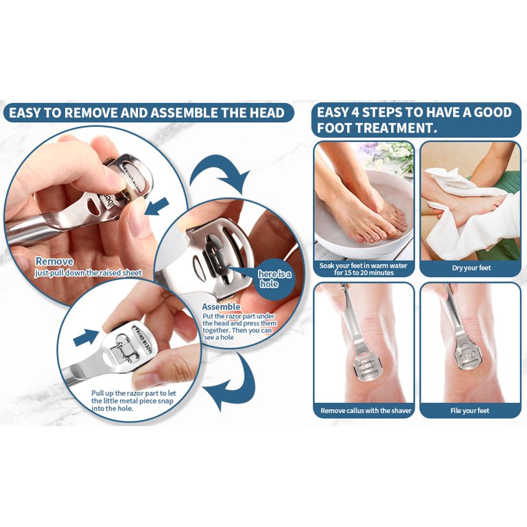 Callus Shaver Sets Include 10 Replacement Callus Shavers Foot Care