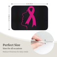 thumbnail image 3 of Breast Cancer Face Ribbon Super Soft Non Slip Bath Rug For Bathroom Kitchen Bedroom Home Floor Carpet, 15.75x23.62in Floor Mats, 3 of 6