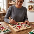 thumbnail image 3 of Christmas Pearl Diamond Art Kits for Adults DIY Christmas Pearl Art Kits for Adults Frameless 7.87x7.87inch, Christmas Pearl Painting Kits for Home Wall Decor, 3 of 3