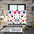 thumbnail image 4 of Yayeee Kitchen Curtains Tier Pair Light Filtering 27"x24" Rod Pocket Short Cafe Window Panel, Cartoon Graphic, 4 of 7