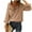 Khaki, variant on Womens Sweaters Fall Winter Clothes Long Sleeve Button Down Ruffle Crew Neck Casual Knitted Pullover Tops