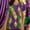 #0040-Gold, variant on Uootdi Scrubs for Women V Neck Short Sleeve Mardi Gras Mask Print Lightweight Medical Work Tops Gift