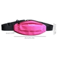 thumbnail image 3 of Bolsa Riñonera para correr, riñonera deportiva informal reflectante para senderismo al aire libre (rojo) JShteea Para Estrenar, 3 of 8