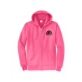 thumbnail image 1 of Gravity Outdoor Co. Zip-Up Hoodie - Neon Pink - Black Logo - Small, 1 of 2