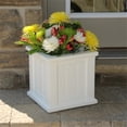 thumbnail image 6 of Pemberley Row Polyethylene White Square Planter 14", 6 of 9