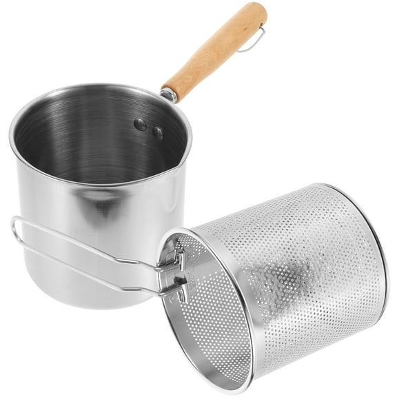 HAMPPLIES Small Fryer Basket 1 Set Stainless Steel For Everyday Cooking
