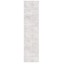 SAFAVIEH Cabana Skyler Abstract Indoor/Outdoor Runner Rug, Grey/Ivory, 2'2" x 9'