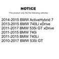 thumbnail image 2 of Transit Auto Rear Coated Disc Brake Rotors and Ceramic Pads Kit for Car BMW 535i GT xDrive 740Li 740i ActiveHybrid 7 KGC-102183, 2 of 11