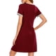 thumbnail image 5 of Vestido de tumbona para mujer, camisones sueltos de manga corta, pijamas para descansar Irfora Vestido, 5 of 7