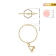 thumbnail image 4 of ANGARA Natural 0.07 Ct. Diamond Fashion Ring in 14K Yellow Gold for Women (Ring Size: 3), 4 of 9