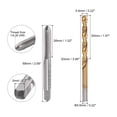 thumbnail image 2 of Unique Bargains 1/4-36 UNS Straight Flute Tap and 5.6mm Drill Bit Set High Speed Steel Titanium Plated, 2 of 6