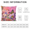 thumbnail image 5 of SHANXI Hippie Art Flower Doodles Throw Pillow Covers Pillow Cushion Cases Square Pillowcases for Sofa Bedroom Living Room Car, 12x12in, 5 of 5