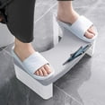 thumbnail image 1 of HLONKToilet Stool Squatting Poop Stool Bathroom Potty Step Stool Toilet Assistance Steps Stackable and Detachable - Blue Portable and Space-Saving Design for Home Use Gray, 1 of 8