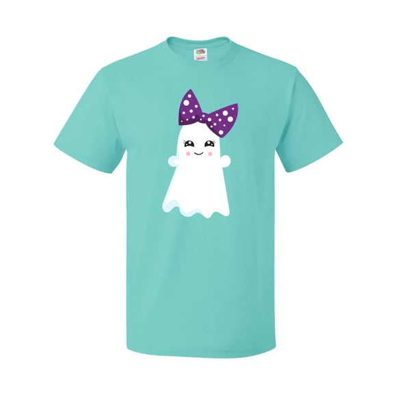 Inktastic Halloween, Ghost, Ribbon, Bow, Trick or Treat, Boo T-Shirt