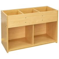 Tot Mate Children's Book & Toy Storage Organizer, Kids Play Furniture, Maple, 36"W x 14"D x 24"H RTA