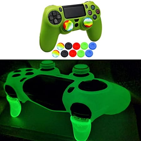 Skin for Ps4 Controller, 1pc Anti-Slip Shell Cover Case with 10 Joystick Grips Silicone Cover Sticker for Playstation 4 Controller(PS4 Controller #13)