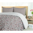 thumbnail image 5 of Ambesonne Mushroom Duvet Cover Sets, Continuous Woods Neutral, 2-Queen, Pale Taupe Vermilion, 5 of 7
