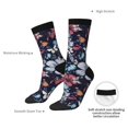 thumbnail image 4 of KLL Flowers ad Butterflies Print Cool Socks Men's Women's Crew Socks Funny Crazy Novelty Stockings, 4 of 6