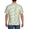 thumbnail image 2 of Naloa Daisies Flowers Men's T-Shirt Sport T-shirt Men's Basic Tee Casual Men's Shirt, Round Neck, Short Sleeves - Medium, 2 of 5