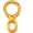 Gold, variant on 40KN Rescue Figure 8 Descender Rappelling Gear, 7075 Aluminum Belay Device for Rock Climbing, Heavy Duty Belaying & Rigging Plate with Bent-Ear Braking for Outdoor Sports