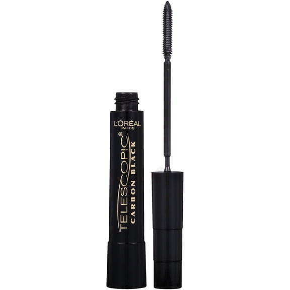 L'Oreal Paris Telescopic Washable Mascara, Carbon Black, 0.27 fl oz