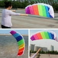 thumbnail image 6 of Stunt Kite Rainbow Flying Games Outdoor Toys for Kids Surfing Line Education and Activities, 6 of 8