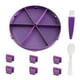 thumbnail image 4 of Bandeja redonda para clasificar cuentas con separadores. Organizador de cuentas y diamantes. negro y violeta, 4 of 9