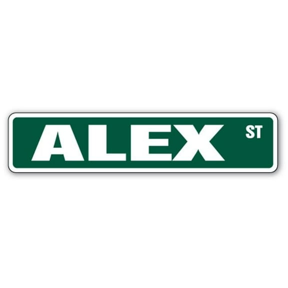 SignMission  4 x 18 in. Alex Street Sign