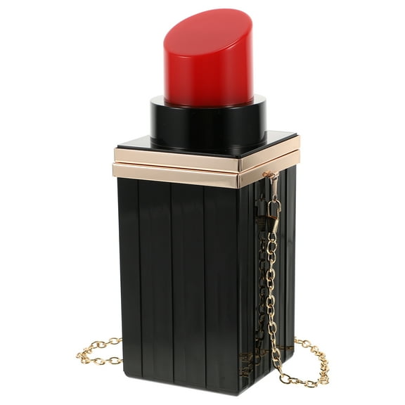 MLINS 1 Pc Portable Handbag Lipstick Shape Clutch Bag Elegant Women Evening Bag
