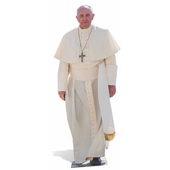 star cutouts sc940 pope francis life size cardboard cutout