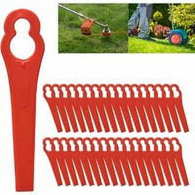 Lame Debroussailleuse Plastique, Lame Débroussailleuse Universelle, Lame Plastique, Lame Coupe Bordure Tondeuse à Gazon en Plastique Lames pour Jardin et Pelouse Coupe Bordures, 35 piezas