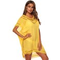 thumbnail image 2 of Maillot de Bain Crochet de Plage pour Femmes Robe Tunique à Franges, 2 of 4