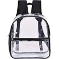 thumbnail image 3 of Mini mochila transparente aprobada por el estadio, mochila transparente a prueba de agua compatible con eventos deportivos y de trabajo Afortunado Sencillez, 3 of 5
