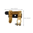 thumbnail image 2 of OUNONA 2Pcs Automotive Battery Disconnect Switch Quick Disconnect Heavy Duty Brass Material, 2 of 8