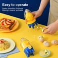 thumbnail image 6 of ABCISI Egg Scrambler Shaker, Yolk Mixer, Portable Golden Egg Maker, Manual Egg Shaker, Egg Spinner Scrambler, Egg White and Yolk Spinning Mixer with Pull Rope to Make Hard Boiled Golden Eggs (Blue), 6 of 7