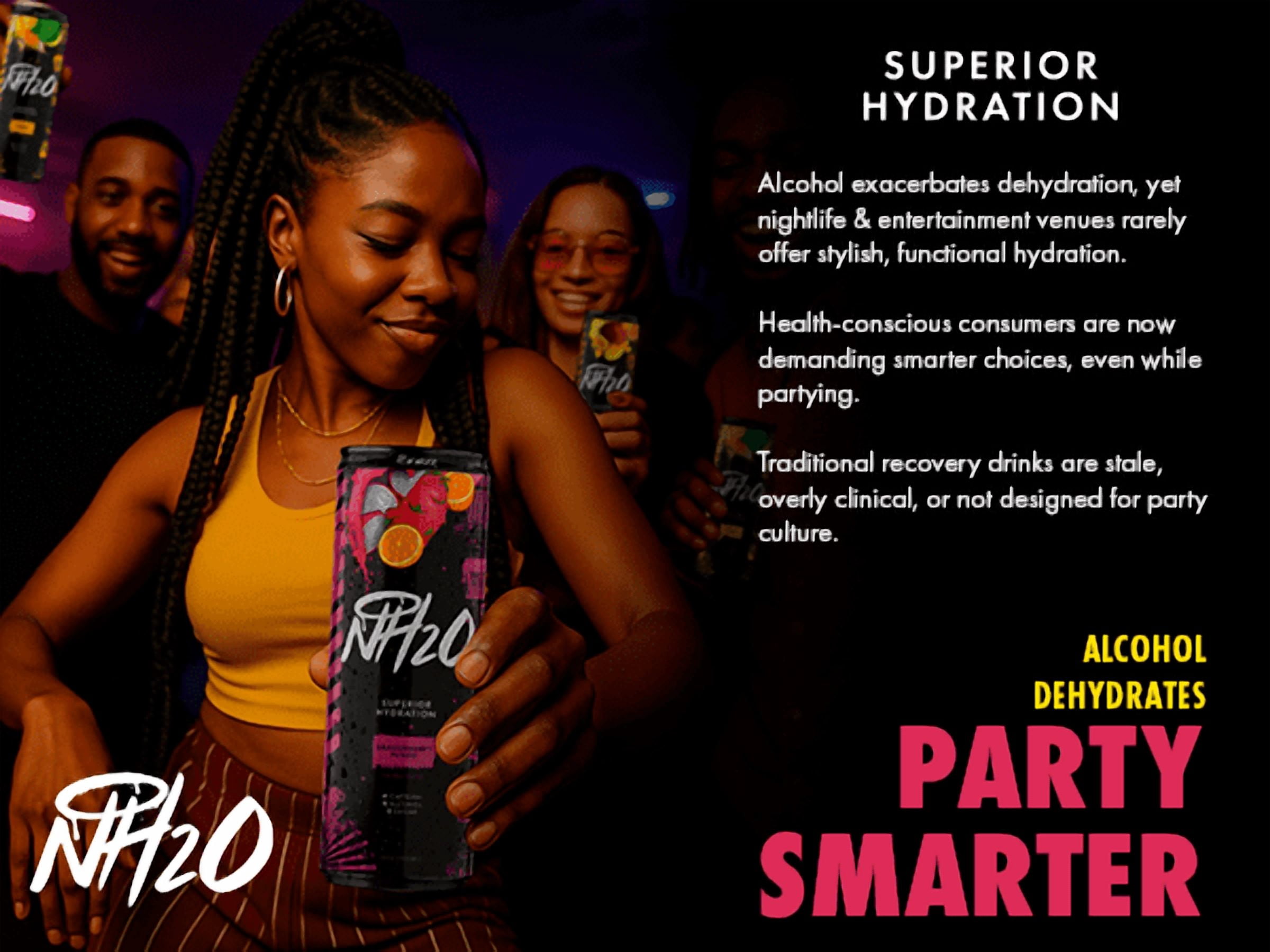NH2O Superior Hydration Drink Variety Pack Zero Sugar Zero Caffeine Electrolyte 12-pack