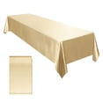 thumbnail image 1 of Elegant Solid Color Polyester Tablecloth, Wrinkle Resistant Rectangle Table Cover for Wedding, Christmas, Birthday Party, Home Dining & Kitchen Decor, Easy Clean Washable, Multiple Sizes & Colors, 1 of 8
