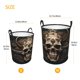 thumbnail image 3 of Fotbe Metal Style Horned Skull Cesto de Ropa con Asas, Cesto Impermeable de Gran Capacidad, Bolsa de Lavado para Dormitorio, Cesto de Ropa con Ruedas y Asas-Medium, 3 of 6
