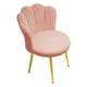 thumbnail image 1 of Silla de tocador, muebles de sala de estar, silla decorativa de lujo ligera con patas doradas, asiento tapizado para dormitorio, vestidor y salón Rosa, 1 of 8