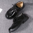 thumbnail image 7 of LYHaoo Boys Classic Dress Shoes Formal Casual Round Toe Flats Shoes for Boys School Uniform Shoes,Black,Sizes 11(6.77") Little Kid, 7 of 7